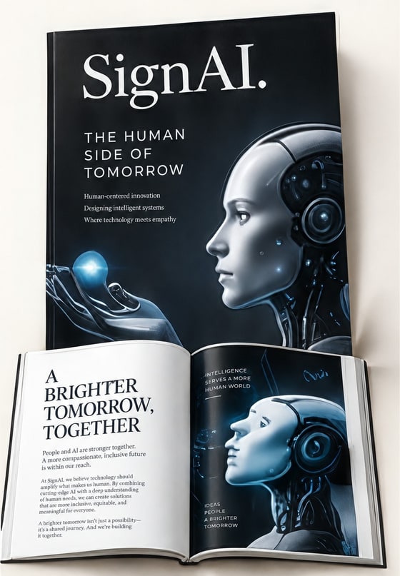 SignAI. sample magazine cover
