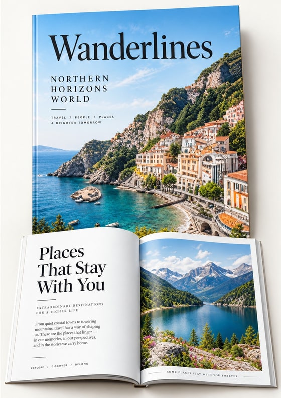 Wanderlines sample magazine cover