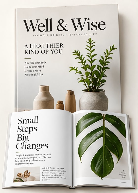 Well & Wise sample magazine cover